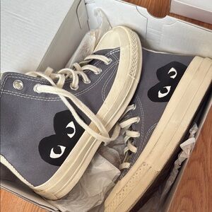 Converse X CDG High-Top Sneakers - Gray